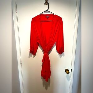 XL sheer red INC robe
